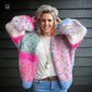 MYPZ Chunky Mohair Cardigan Flowerfields