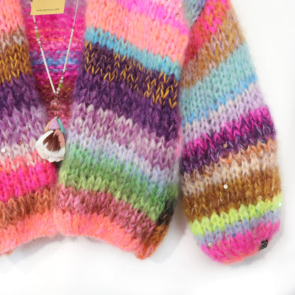 Knit pattern – MYPZ Chunky Mohair KIDS Cardigan Unicorn Glow No12 (ENG-NL-DE)