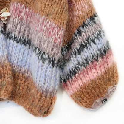 Patron de tricot – Cardigan MYPZ en mohair épais Walnut n° 15 (ENG-DE-NL-ES-FR-IT-DA-SV-NO)