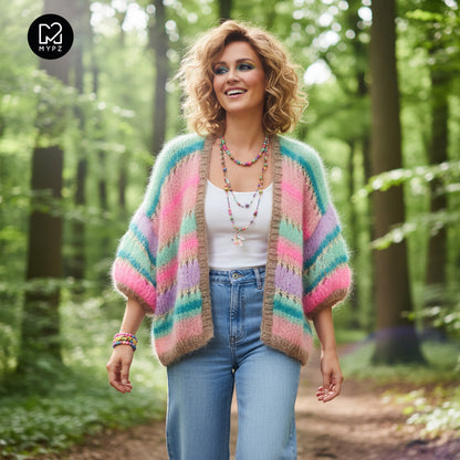 Knit pattern – MYPZ Light Mohair Cardigan Faby No10 (ENG-NL-DE)