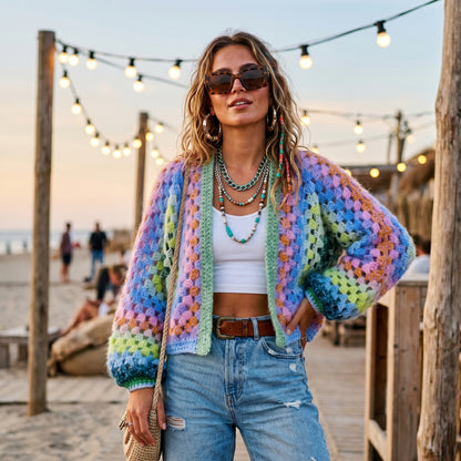 Crochet kit - MYPZ Hexagon Cardigan Lemon Garden (ENG-NL-DE)
