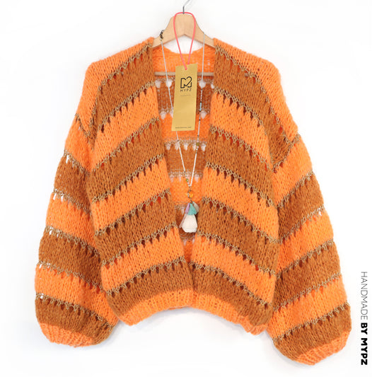 Cardigan Light Alpaca Golden Flow