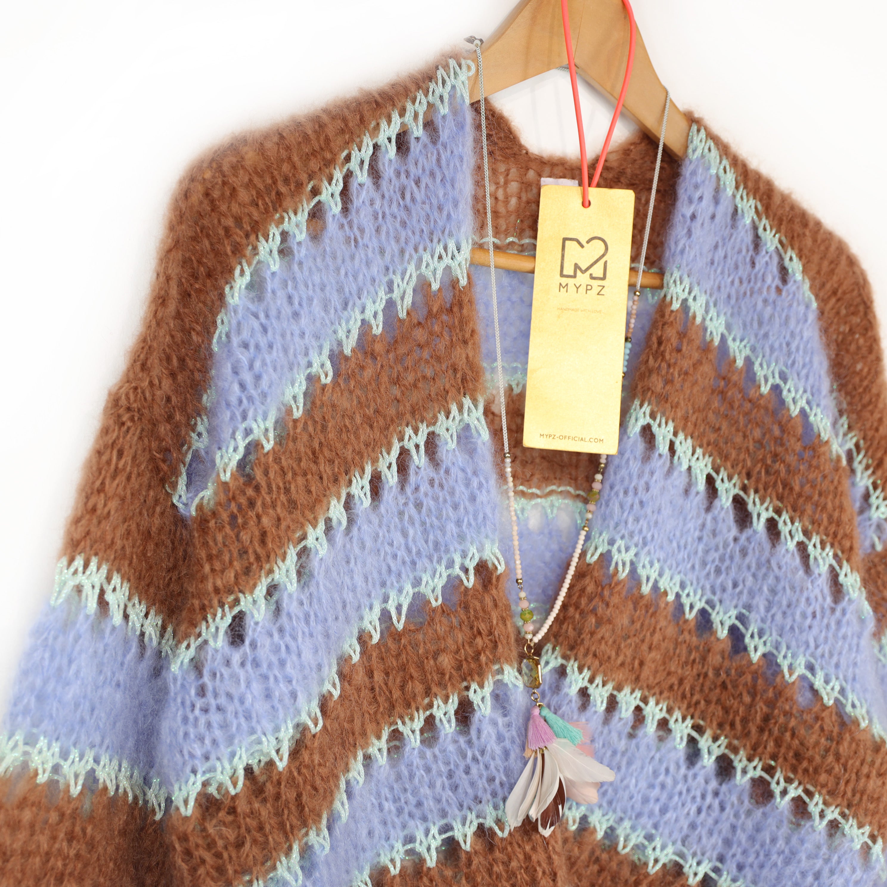 Knitting kit – MYPZ Light Mohair Cardigan Royal Coco No10 (ENG-NL