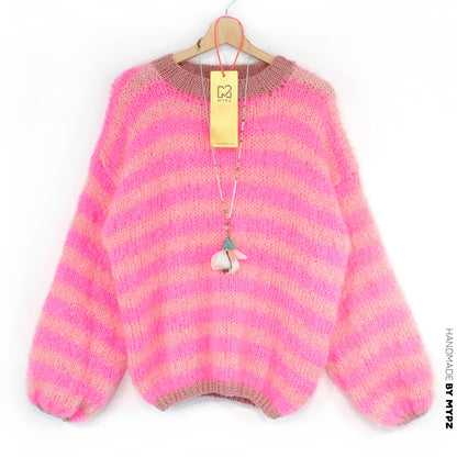 Knitting Kit – MYPZ Light Mohair Pullover Sweet Bubblegum No8 (ENG-DE-NL)