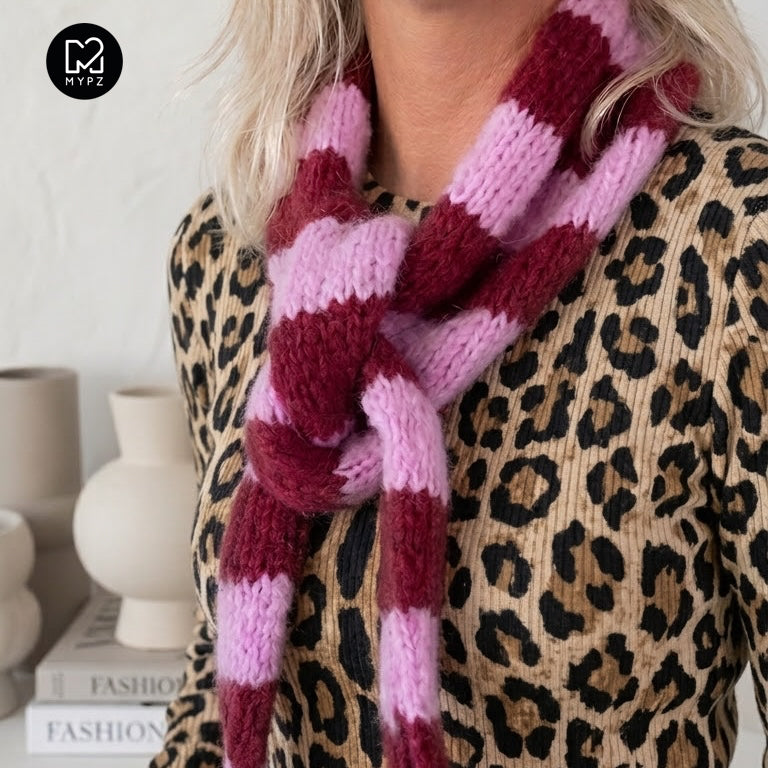 Modèle de tricot – Écharpe Sandy (ENG-NL-DE-ES-FR-IT-NO-DA-SV)