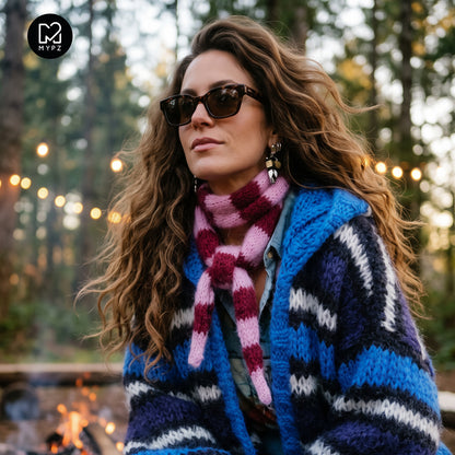 Modèle de tricot – Écharpe Sandy (ENG-NL-DE-ES-FR-IT-NO-DA-SV)