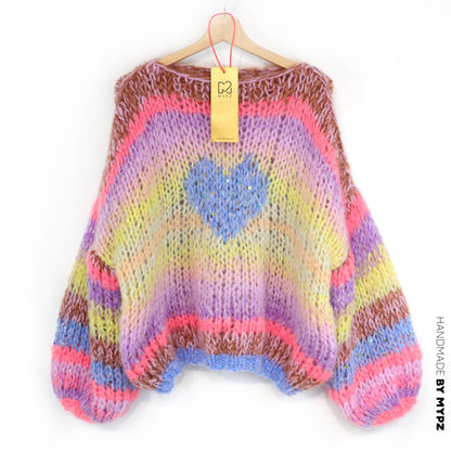 Knitting Kit – MYPZ Short Chunky Alpaca-Mohair Pullover Lake No15 (ENG-NL-DE)