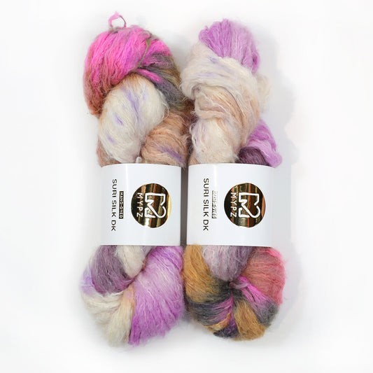 MYPZ Suri Silk DK – hand-dyed Funky Caramel