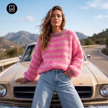 Knitting Kit – MYPZ Light Mohair Pullover Sweet Bubblegum No8 (ENG-DE-NL)