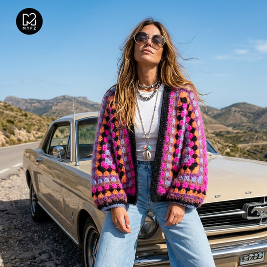Kit de crochet – Cardigan Hexagon Mohair MYPZ Wild (ENG-NL-DE)