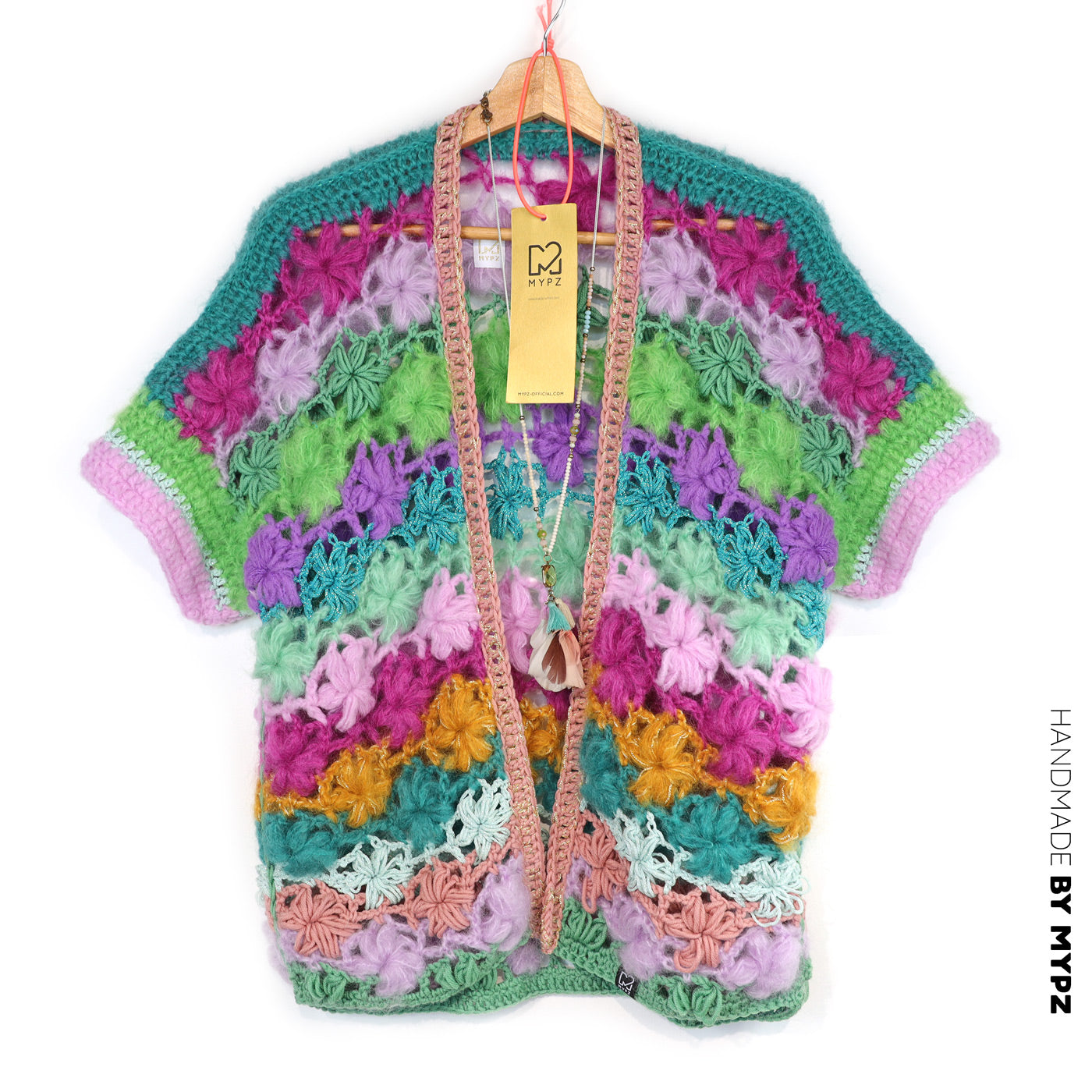 Patron de crochet – MYPZ cardigan Wildflower  (ENG-NL-DE-FR-ES)