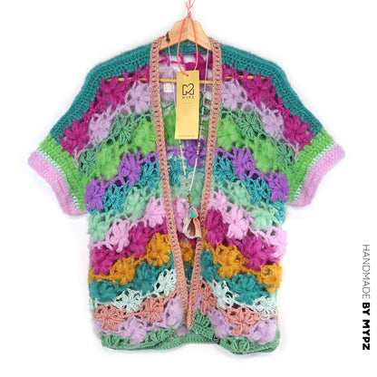 Patron de crochet – MYPZ cardigan Wildflower  (ENG-NL-DE-FR-ES)