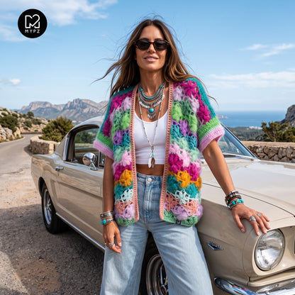 Patron de crochet – MYPZ cardigan Wildflower  (ENG-NL-DE-FR-ES)