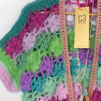 Patron de crochet – MYPZ cardigan Wildflower  (ENG-NL-DE-FR-ES)