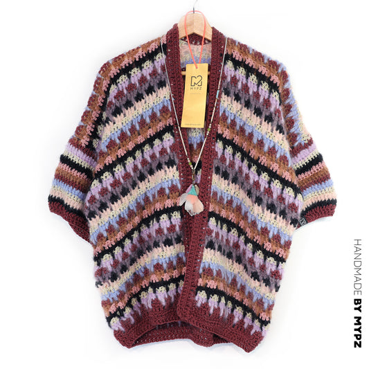 Crochet kit - MYPZ Woodland Cardigan no5 (ENG-NL-DE-ES-FR-IT-NO-DA-SV)