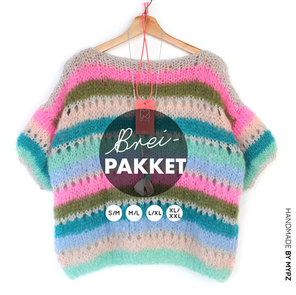 Kit de Tricot – MYPZ Basic Light Mohair Top Misty No10 (ENG-NL-DE-FR)