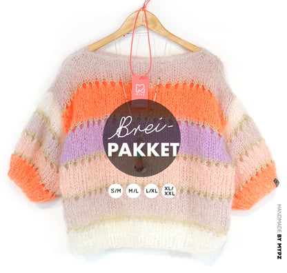 Kit de tricot – MYPZ Basic Light Mohair Top Orange No10 (ENG-NL-DE-FR)