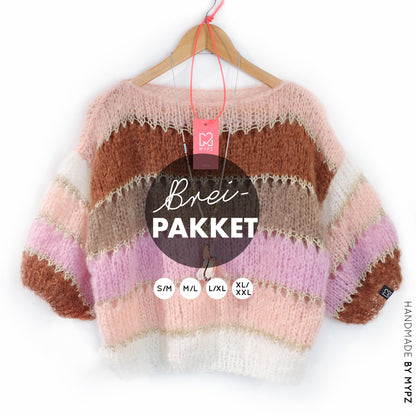 Kit de tricot – MYPZ Basic Light Mohair Top Sand No10 (ENG-NL-DE-FR)