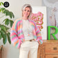 MYPZ Chunky Mohair Cardigan Pastelicious