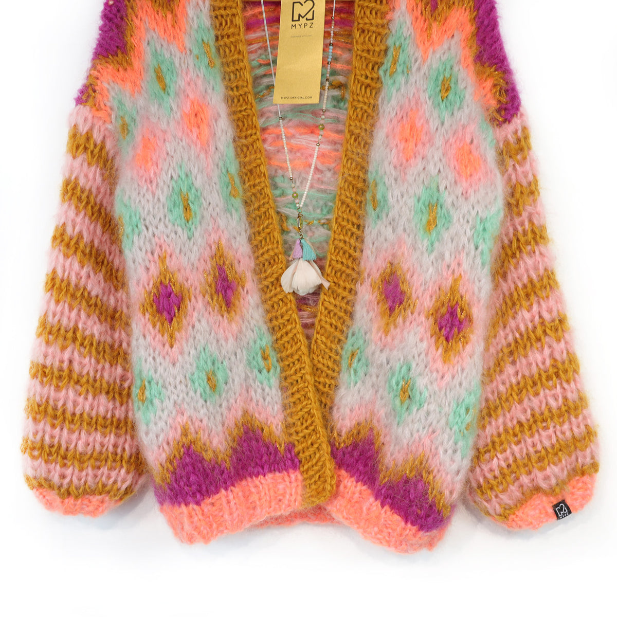 Patron de tricot - veste en mohair épais Flora n°12 (ENG-DE-NL-ES-FR-IT-DA-SV-NO)