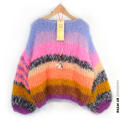 MYPZ Chunky Mohair Pullover Candy Heat