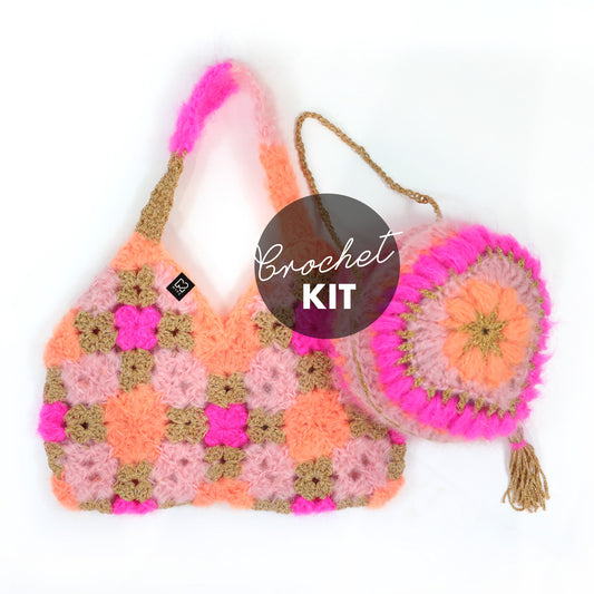 Kit de crochet - Sac cœur MYPZ + Sac diamants (ENG-NL-DE-FR-ES)