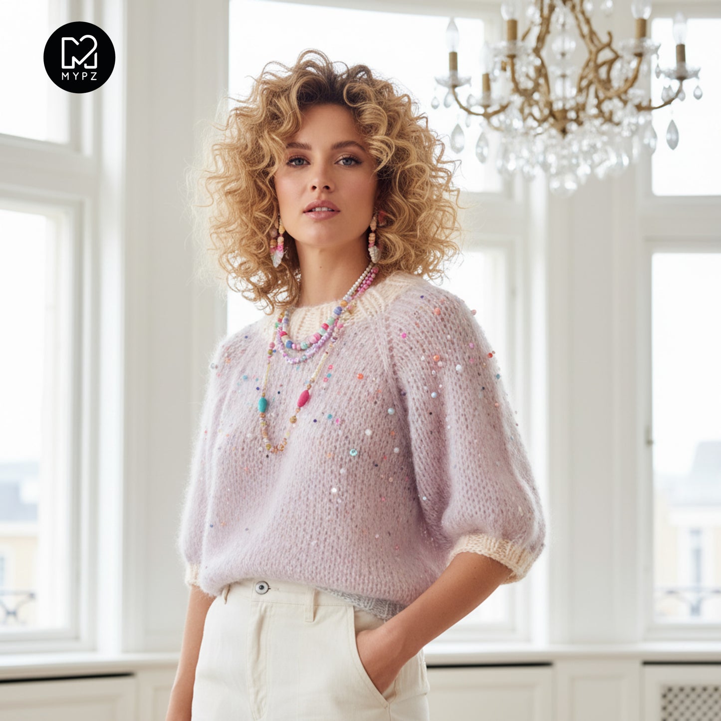 Kit Tricot – Pull léger top down MYPZ Diamonds and Pearls No10 (ENG-NL)