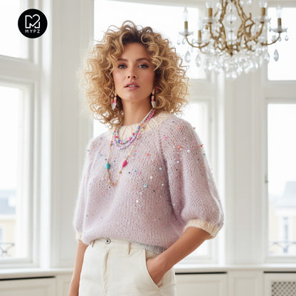 Kit Tricot – Pull léger top down MYPZ Diamonds and Pearls No10 (ENG-NL)