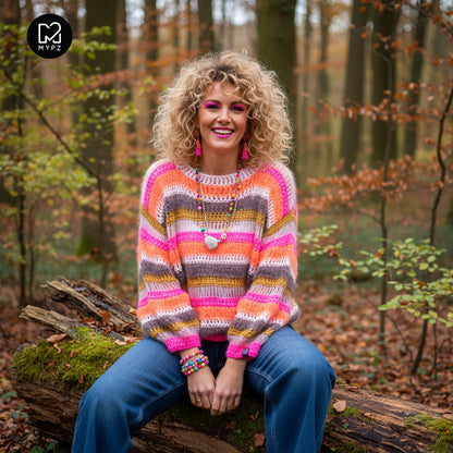 Crochet kit – MYPZ Chunky pullover Georgie (ENG-NL-DE)
