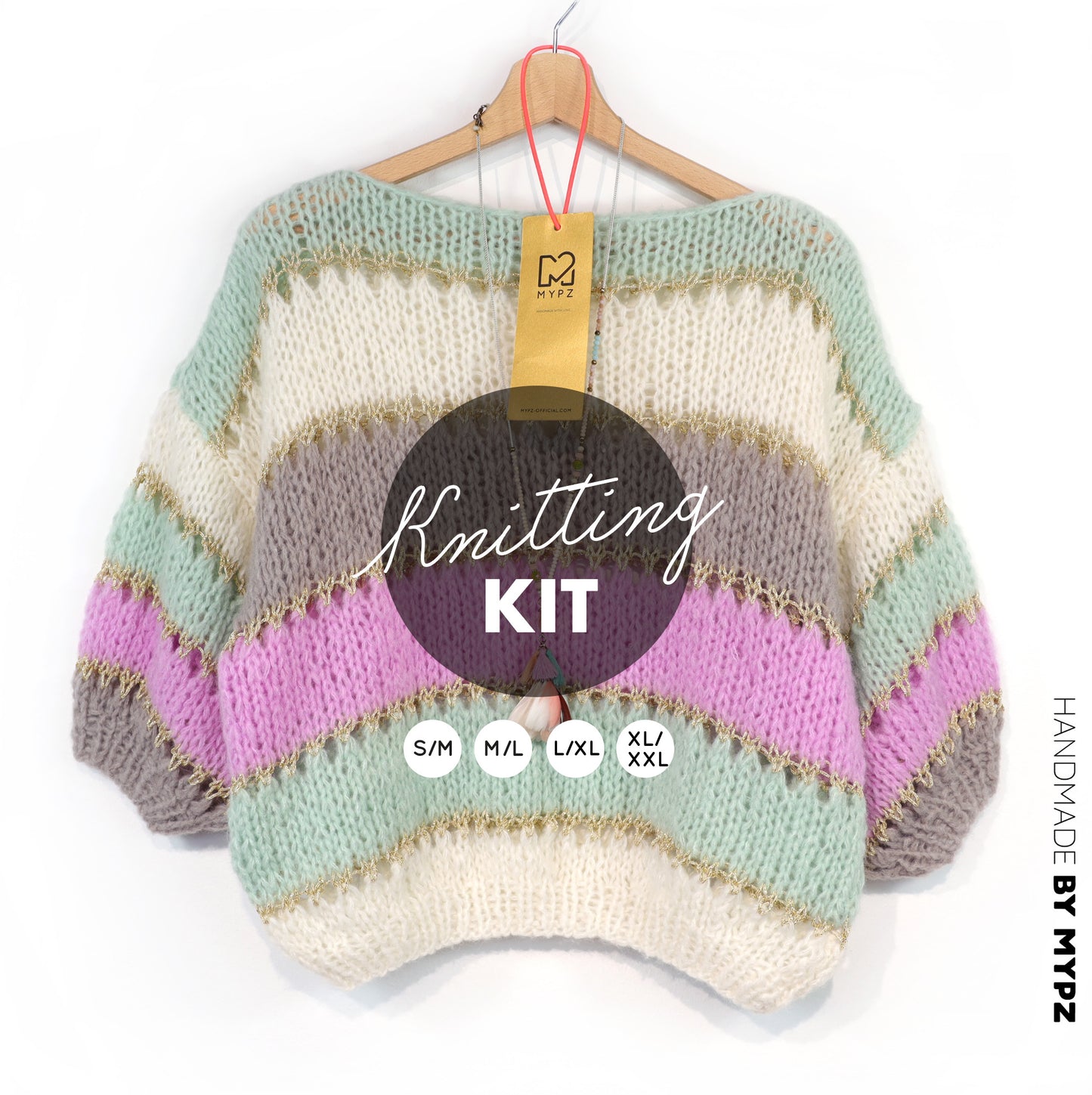 Kit de tricot – MYPZ Light Alpaca Top Clouds No10 (ENG-NL-DE-FR)