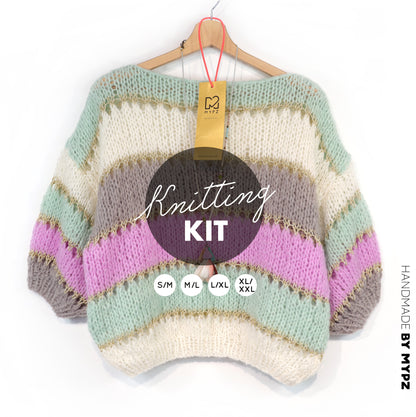 Kit de tricot – MYPZ Light Alpaca Top Clouds No10 (ENG-NL-DE-FR)