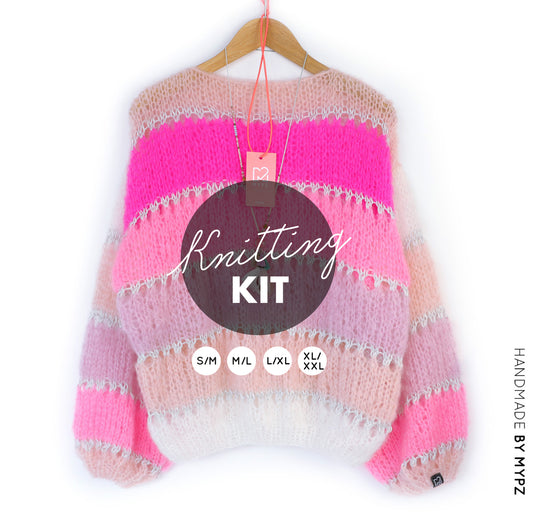 Kit de tricot – MYPZ Basic Light Mohair Pullover Evita No10 (ENG-NL-DE-FR)