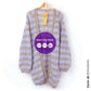 Knit pattern – MYPZ top-down cardigan Lilac Haze No.9 (ENG-NL-DE)