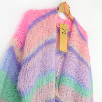 Knitting pattern – MYPZ Basic Light Mohair Cardigan Blaze & Berry No10 (ENG-NL-DE)