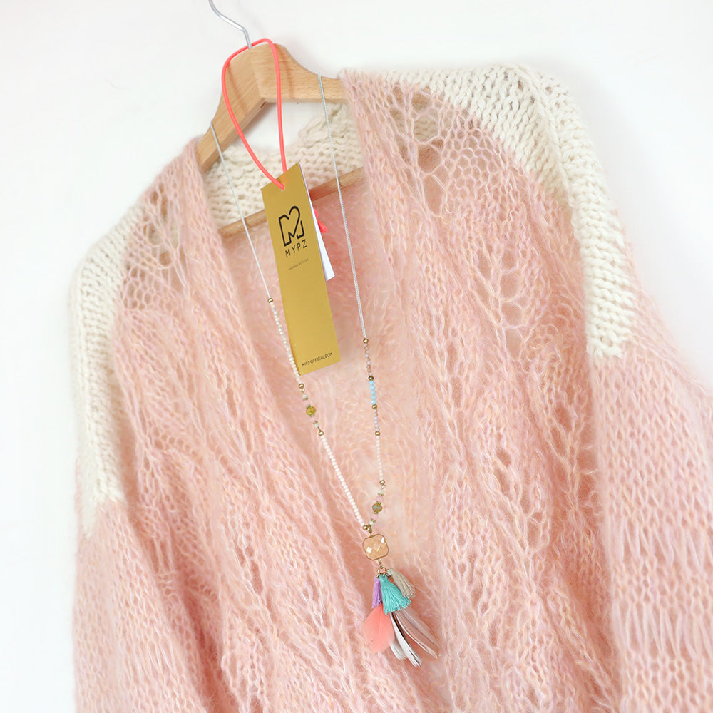 MYPZ Light Mohair Cardigan Leaves