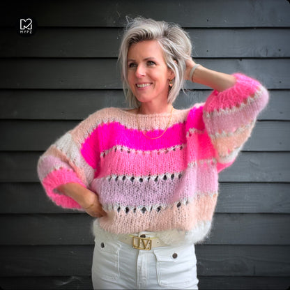 Kit de tricot – MYPZ Basic Light Mohair Top Marina No10 (ENG-NL-DE-FR)
