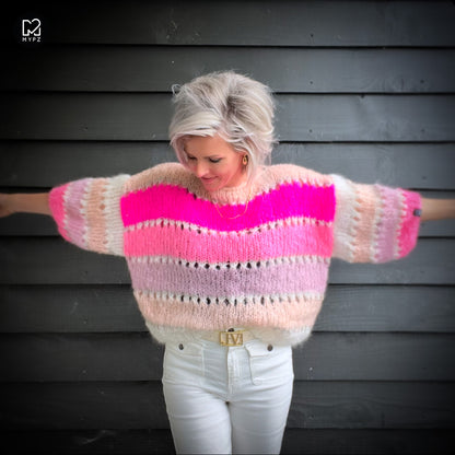 Kit de tricot – MYPZ Basic Light Mohair Top Marina No10 (ENG-NL-DE-FR)
