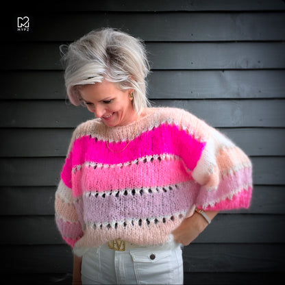 Kit de tricot – MYPZ Basic Light Mohair Top Marina No10 (ENG-NL-DE-FR)