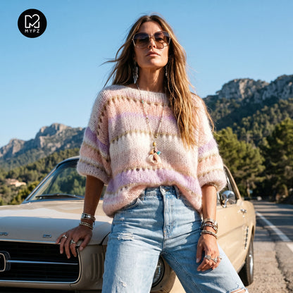 Knitting pattern – MYPZ Light Mohair Top Powder Champaign No10 (ENG-NL-DE)