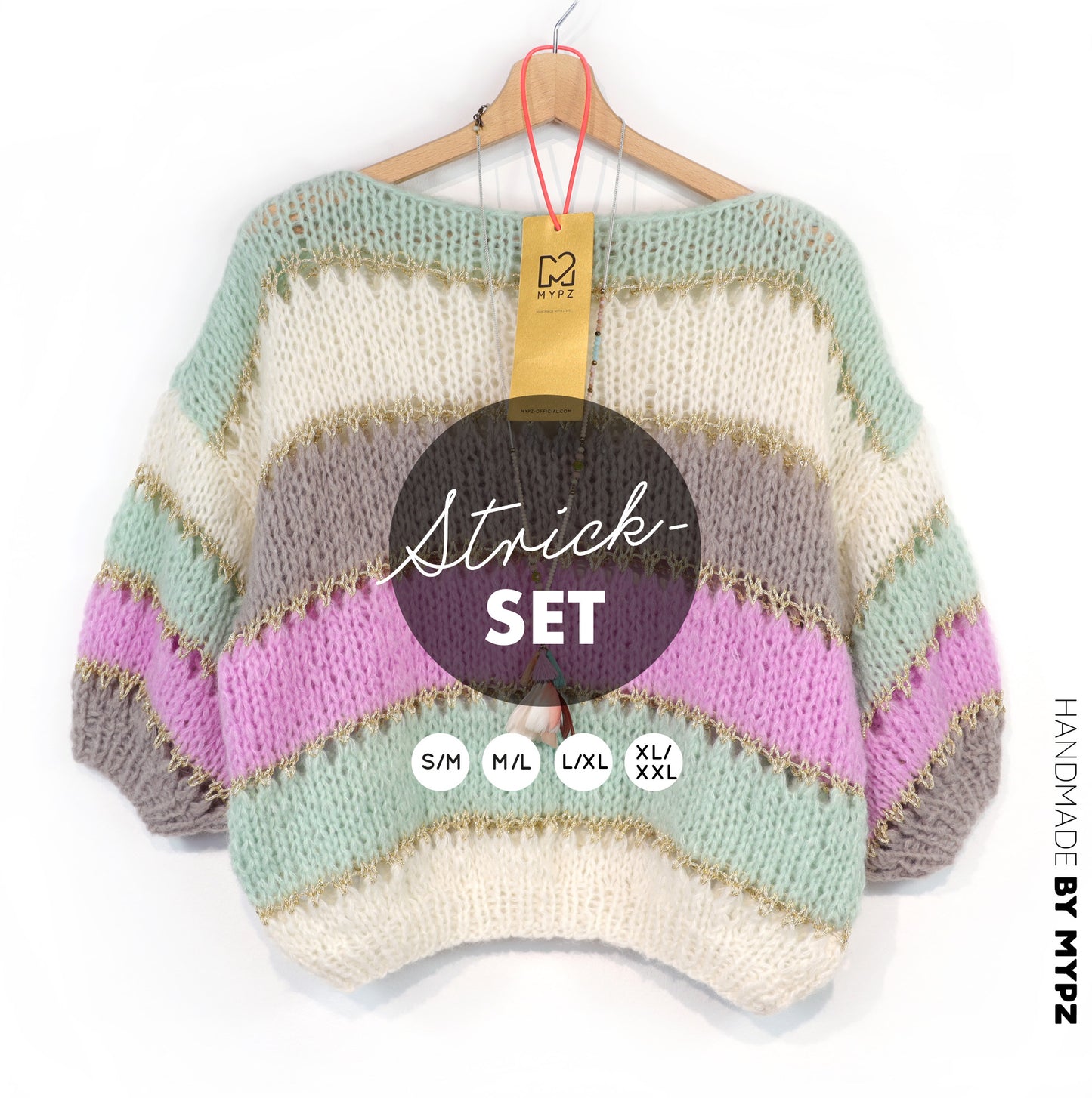 Kit de tricot – MYPZ Light Alpaca Top Clouds No10 (ENG-NL-DE-FR)
