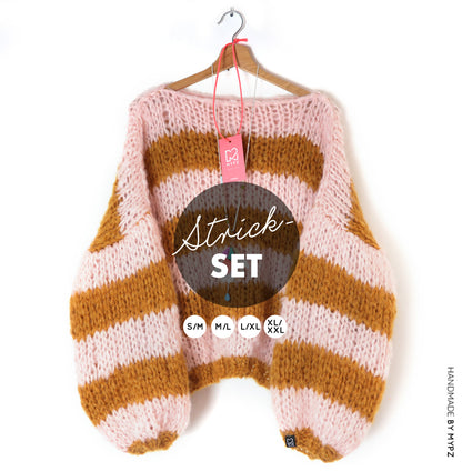 Kit de tricot – Pull épais basique MYPZ Apache No15 – Débutant (ENG-NL-FR-ES)