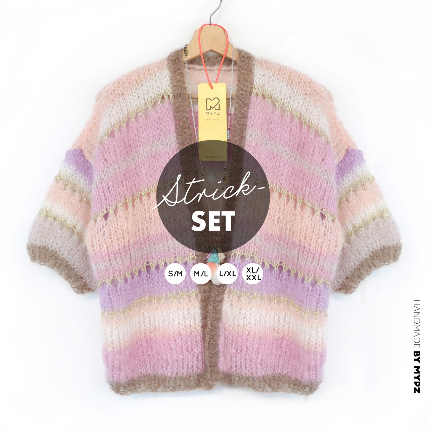 Knitting kit – MYPZ Light Mohair Cardigan Milana No10 (ENG-NL-DE)