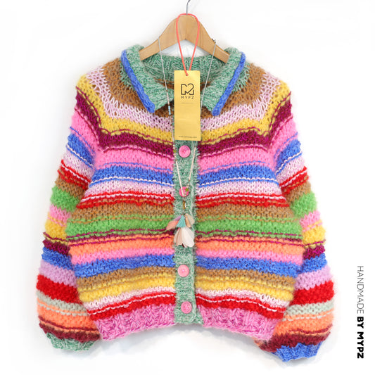Knit pattern – MYPZ top-down bomber cardigan Rebel Glow No10 (ENG-NL-DE)