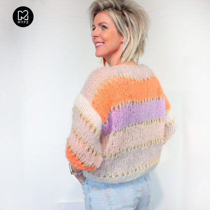 Kit de tricot – MYPZ Basic Light Mohair Top Orange No10 (ENG-NL-DE-FR)