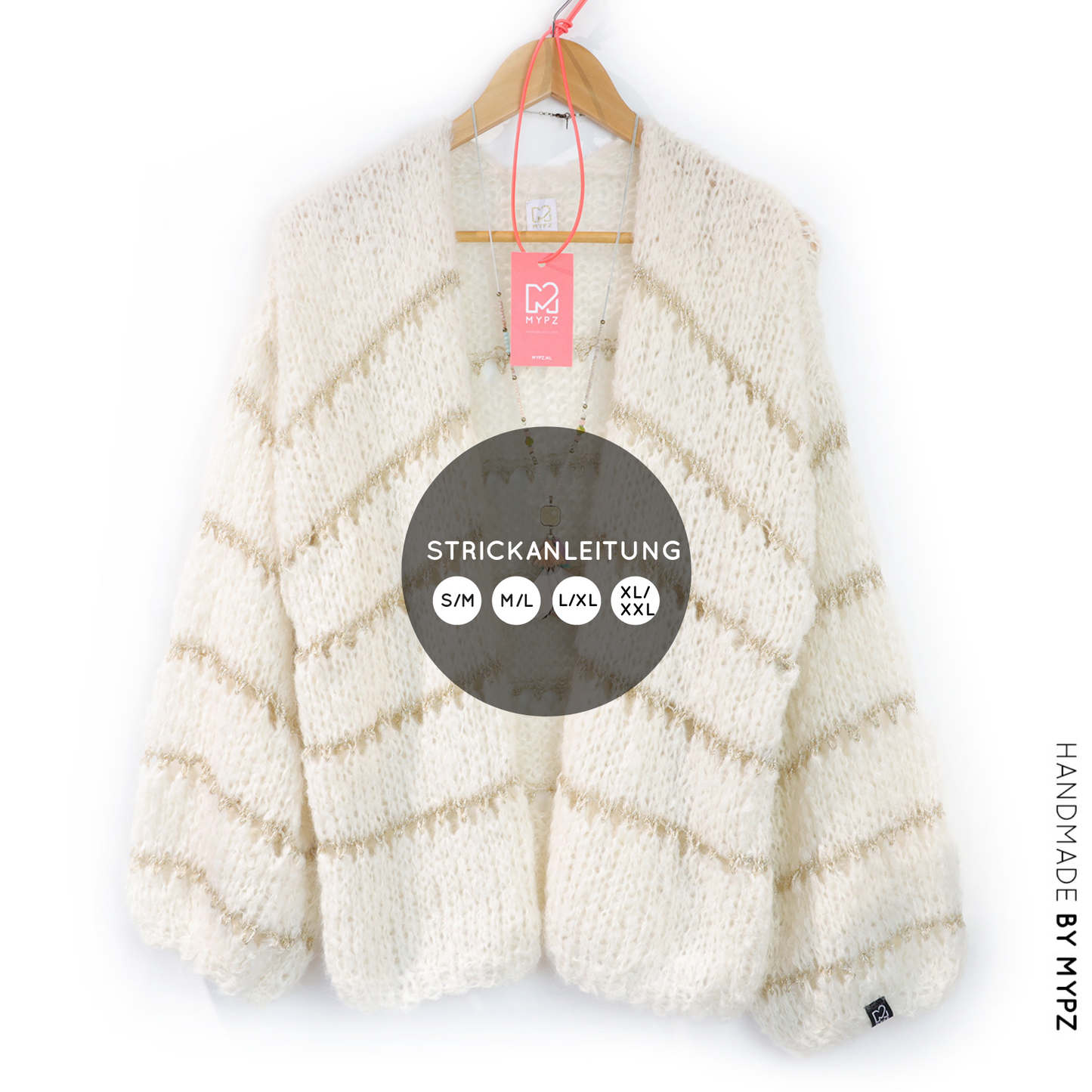 Knit pattern – MYPZ Light Alpaca-Silk Cardigan Glamour No10 (ENG-NL-DE)