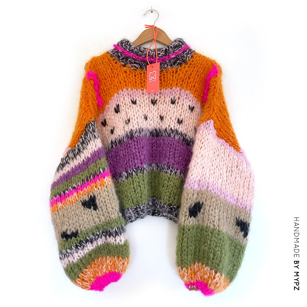 MYPZ Chunky Mohair Pullover Watermelon