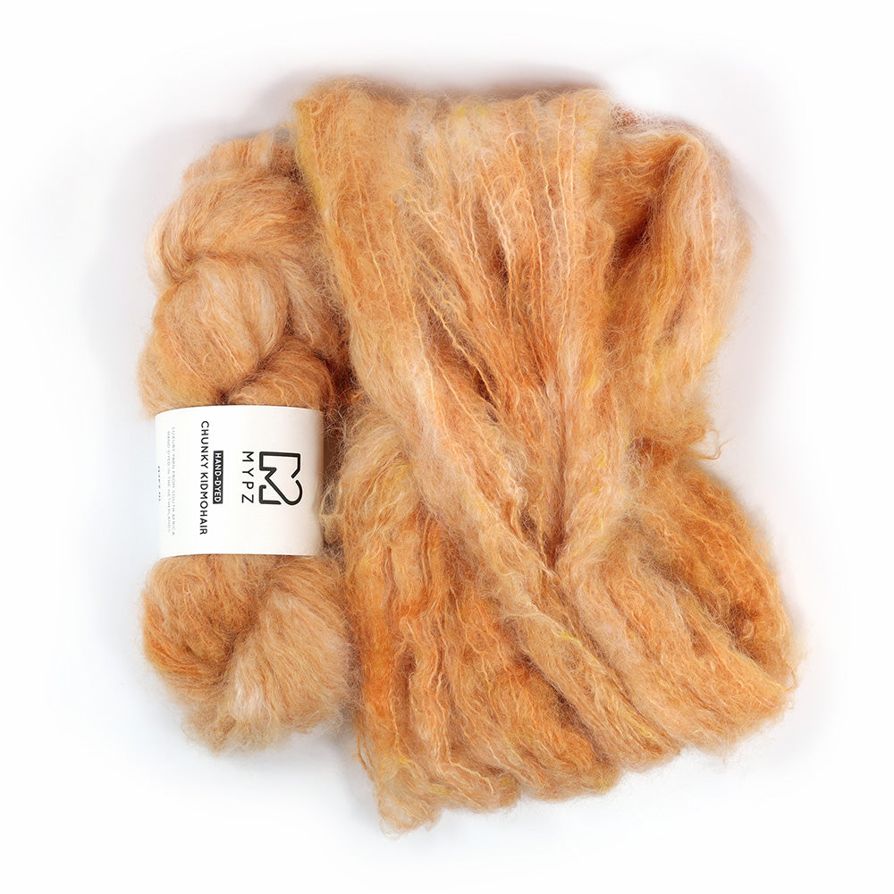 MYPZ Chunky kidmohair – hand-dyed Brown