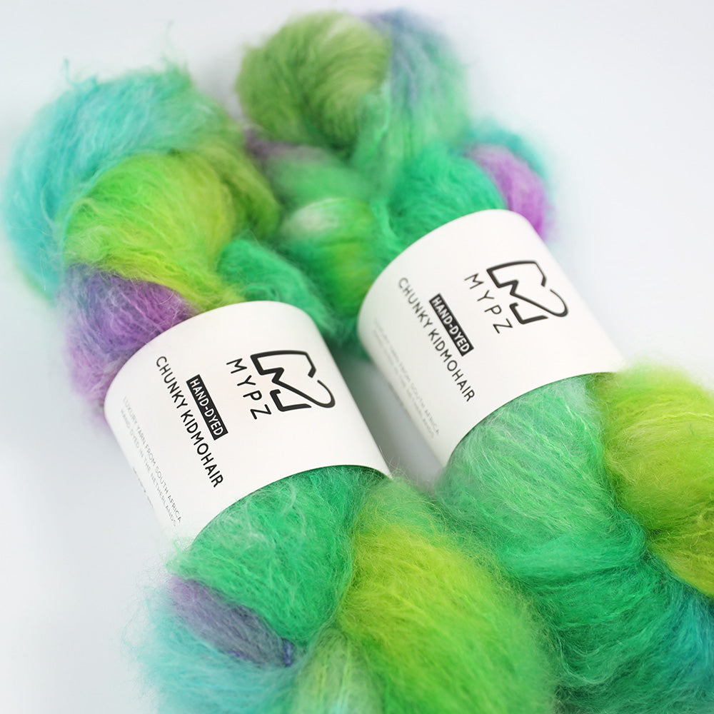 MYPZ Chunky kidmohair – hand-dyed Midori