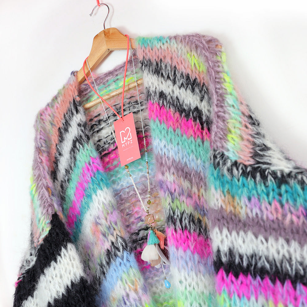 Knit pattern – MYPZ Chunky Mohair Cardigan Indian Summer No.15 (ENG-NL-DE-NO)