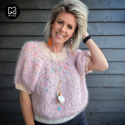 Kit Tricot – Pull léger top down MYPZ Diamonds and Pearls No10 (ENG-NL)